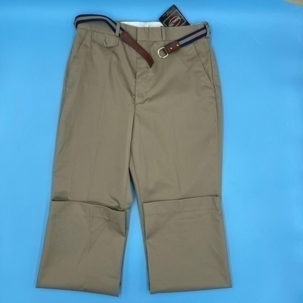 NWT- Botany ‘500 Khaki Pants With Belt